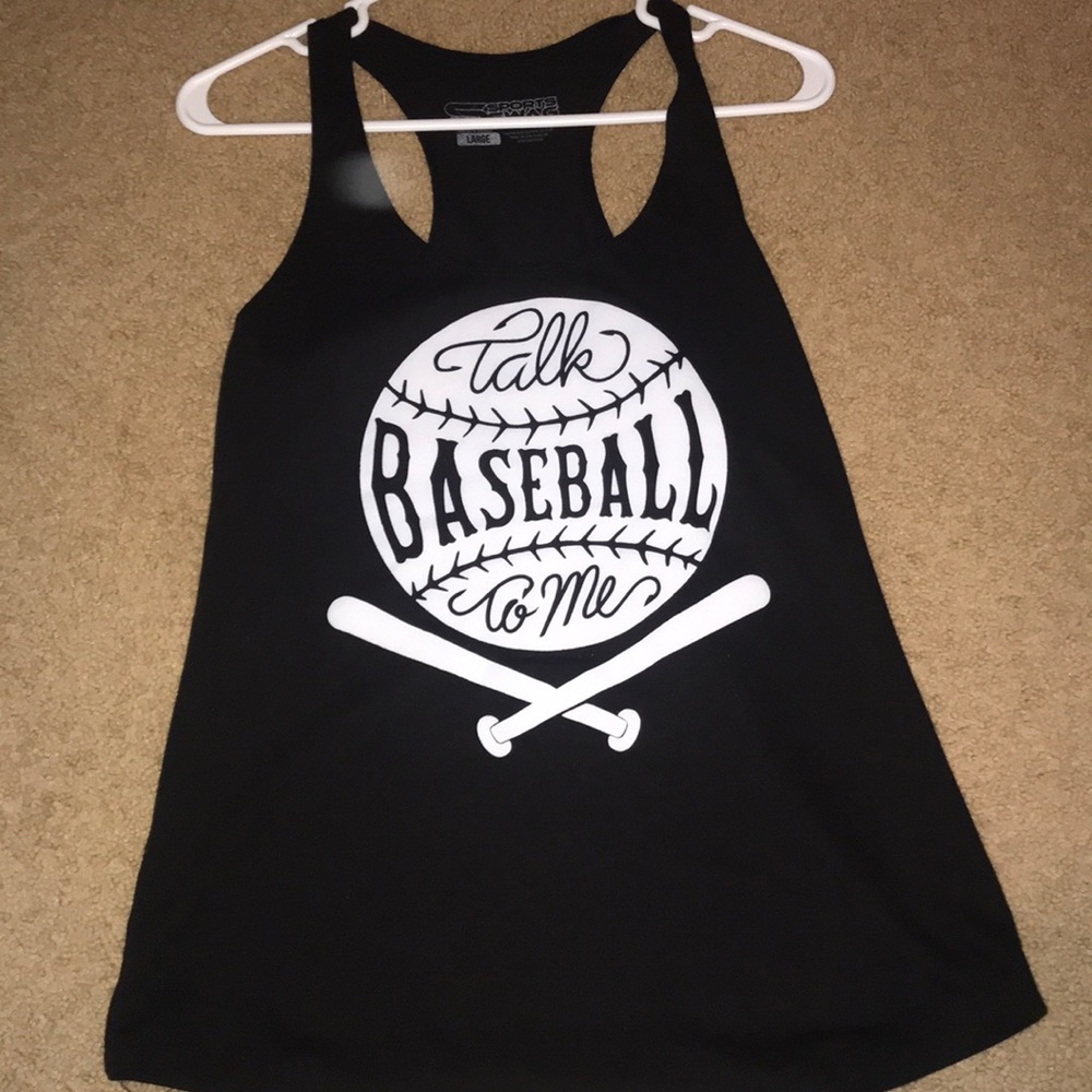 Talk baseball to me tank top